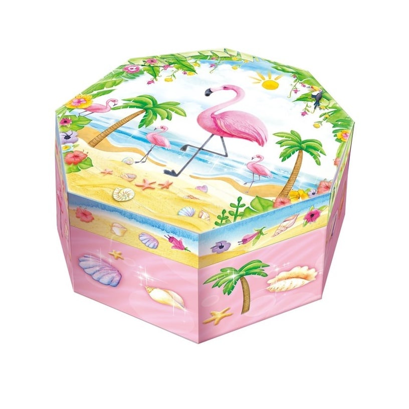 Музыкальная коробка Pulio Pecoware Octagonal Flamingo
