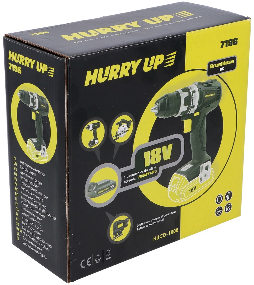 Akukruvikeeraja-trell ilma akuta Hurry Up Cordless Screwdriver, 18 V