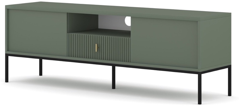 TV-kapp Maggiore MA01, must/roheline, 39 cm x 154.5 cm x 52.4 cm