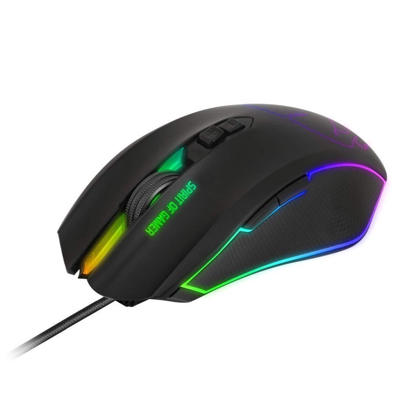 Игровая мышь Spirit Of Gamer Elite M40, с проводом к usb / ps/2, черный