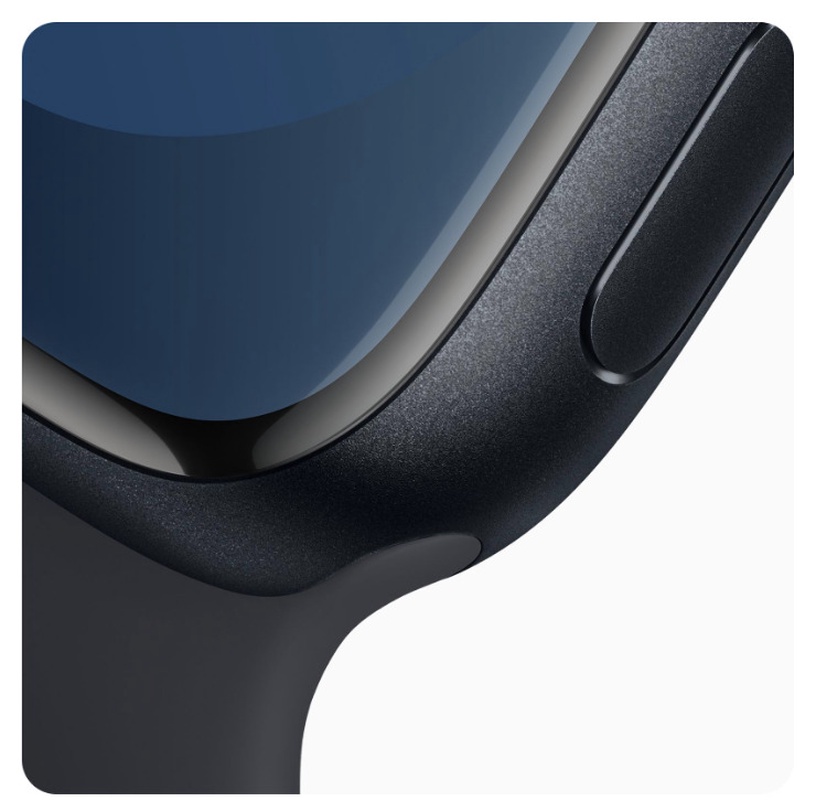 Умные часы Apple Watch Series 9 GPS + Cellular, 45mm Midnight Aluminium Midnight Sport S/M, черный