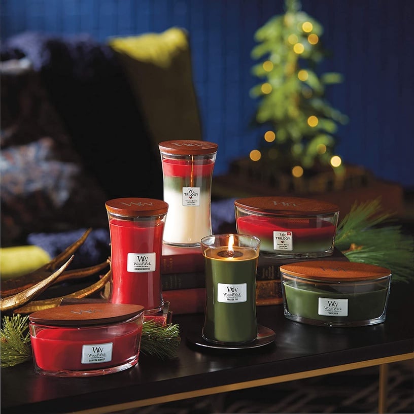 Küünal, lõhna WoodWick Crimson Berries Elipsa, 40 h, 453.6 g