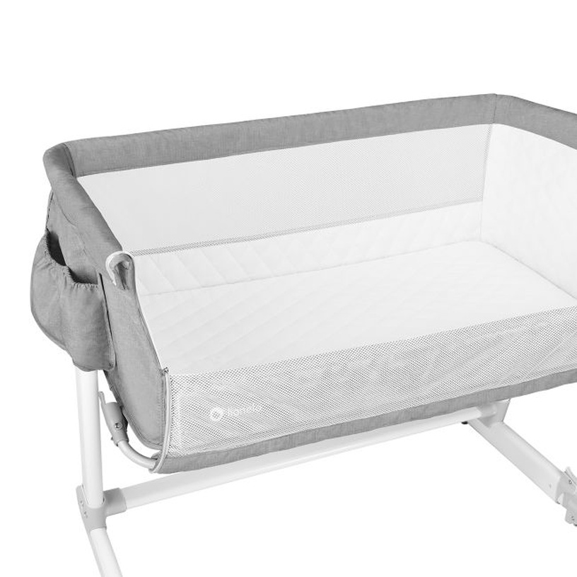 Детская кроватка Lionelo Theo Concrete, серый