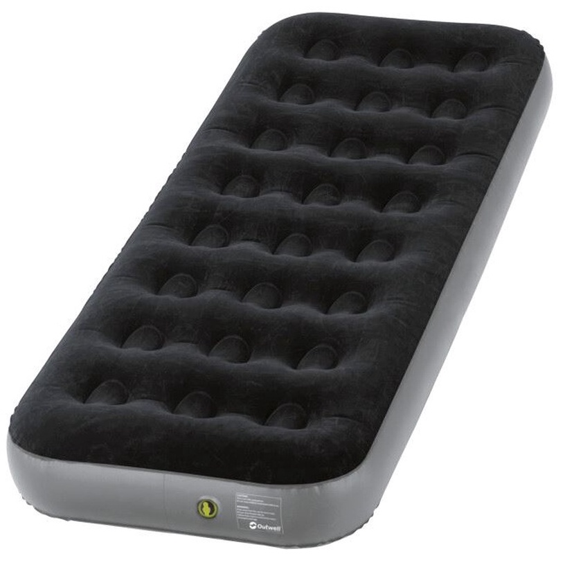 Täispuhutav madrats Outwell Classic Single, must, 185 cm x 70 cm x 20 cm