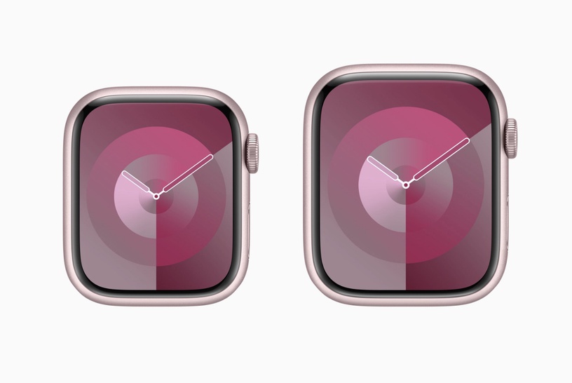 Viedais pulkstenis Apple Watch Series 9 GPS + Cellular 45mm Pink Aluminium Light Pink Sport Band M/L, rozā