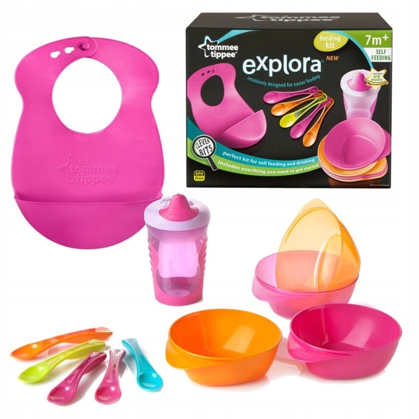 Комплект Tommee Tippee Explora TT0283, 7 мес., пластик, многоцветный