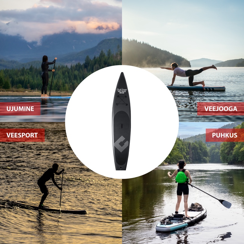 SUP laud Outliner Driftwood Racer, 386 cm