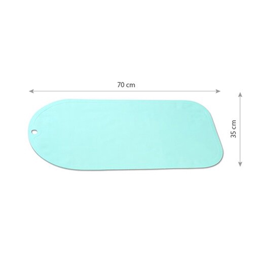 Нескользящий коврик для ванной BabyOno Bathmat, зеленый, 70 см