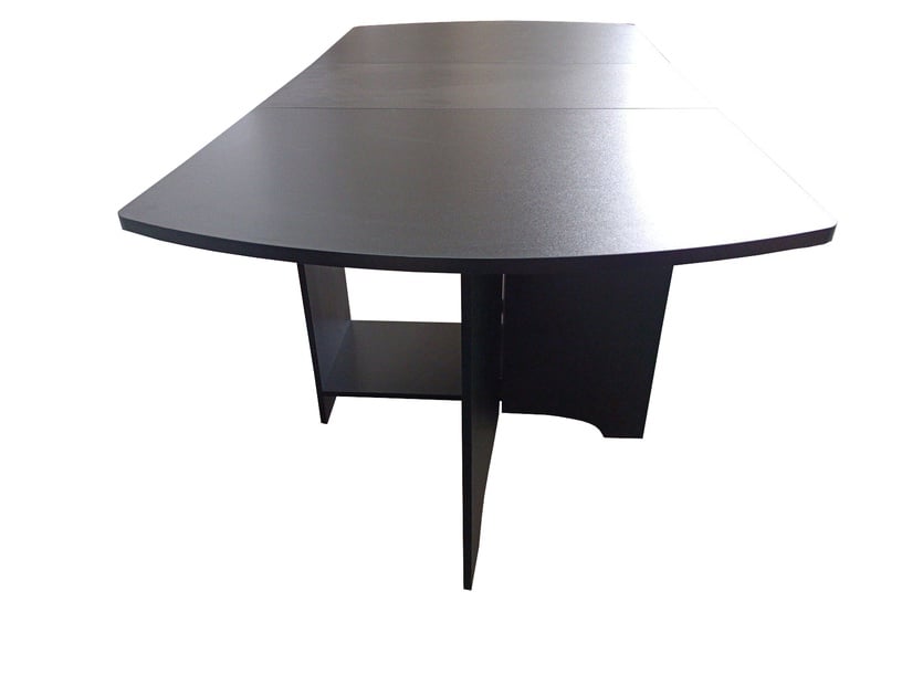 Galds izvelkams Domoletti, melna, 40 - 160 cm x 80 cm x 75 cm