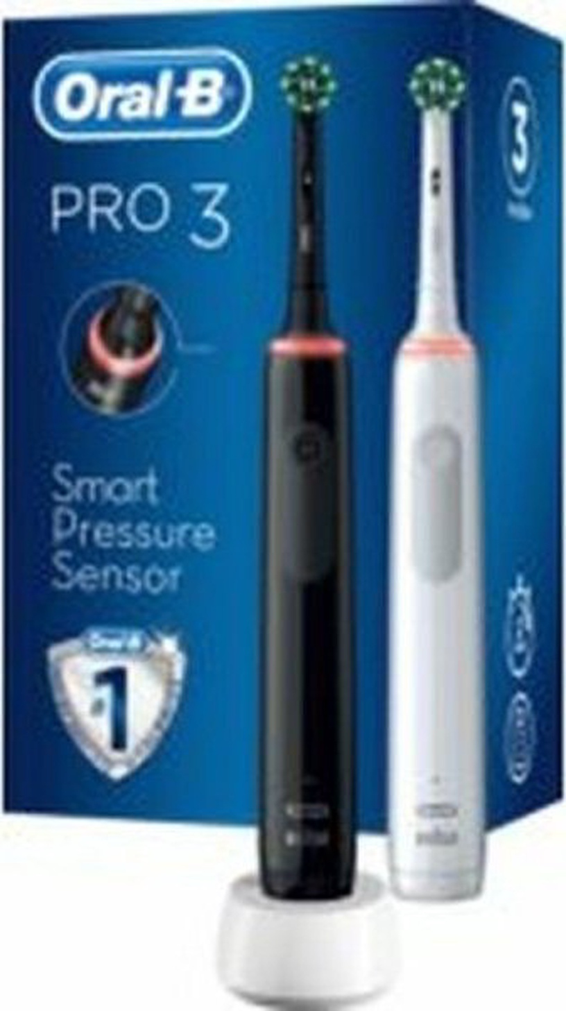 Elektriskā zobu birste Braun Oral-B Pro 3 3900, balta/melna