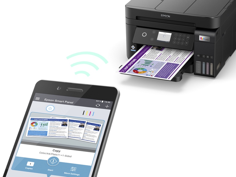 Daudzfunkciju printeris Epson ECOTANK L6270, tintes, krāsains