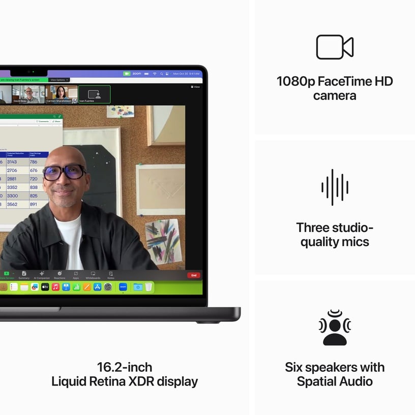 Sülearvuti Apple MacBook Pro 16 MRW13ZE/A, Apple M3 Pro, 18 GB, 512 GB, 16 ", must, inglise (int)