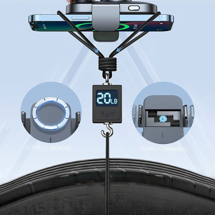 Telefona turētājs Joyroom JR-ZS295, 180 mm x 65 mm, 0.243 kg, 4.7 - 6.7 ", melna