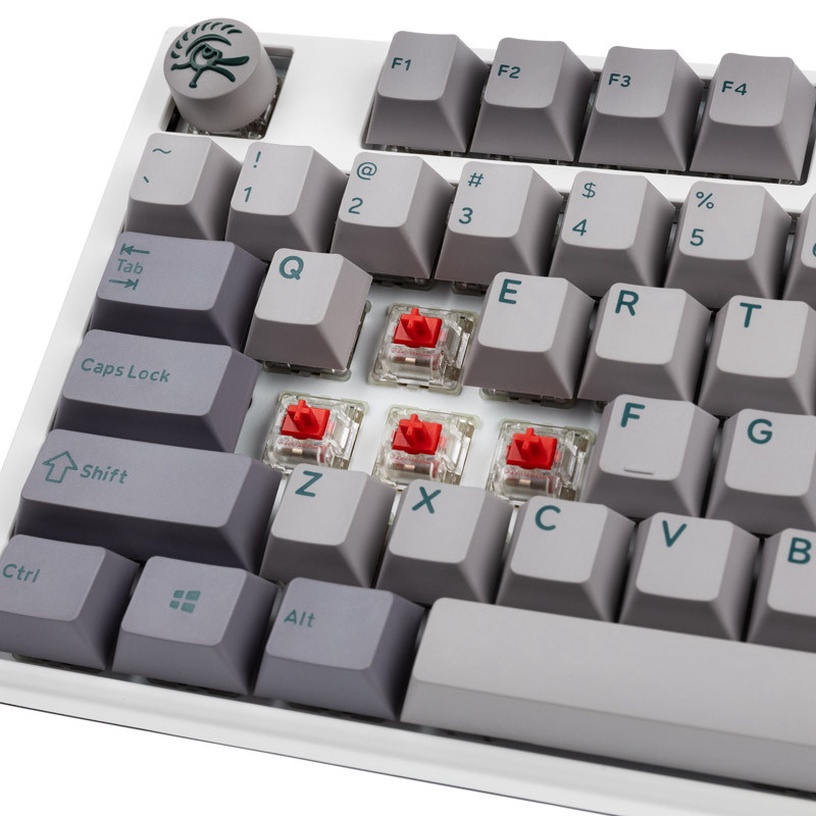 Клавиатура Ducky One 3 TKL One 3 TKL Cherry MX Red, EN, белый/серый/светло-серый