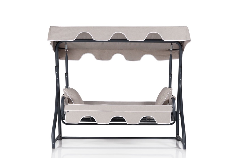 Diivan-kiik Kalune Design Olea 3 561CLR1723, hele pruun, 200 cm x 110 cm x 165 cm