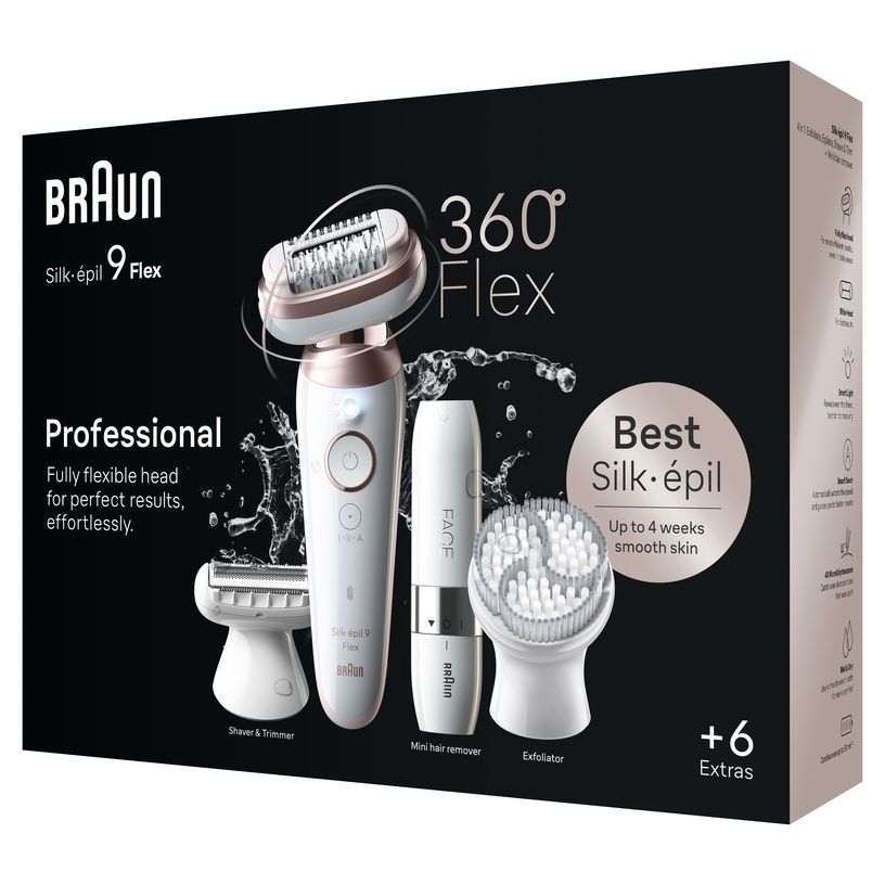 Epilaator Braun Silk•épil 9 Flex SES9-360 3D +FS1000 FACE