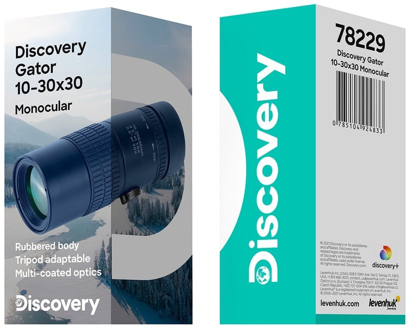 Монокль Discovery Gator 10-30x30, для путешествий/монокль/для наблюдения за живой природой