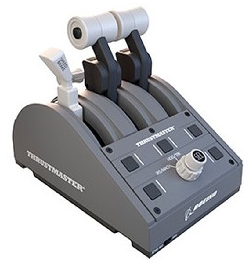 Игровой руль Thrustmaster TCA Quadrant Boeing Ed, черный