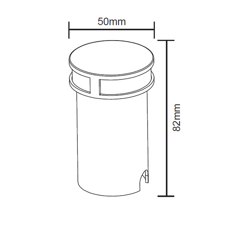 Süvistatav lamp süvistatav Domoletti GLED-159A, LED, must
