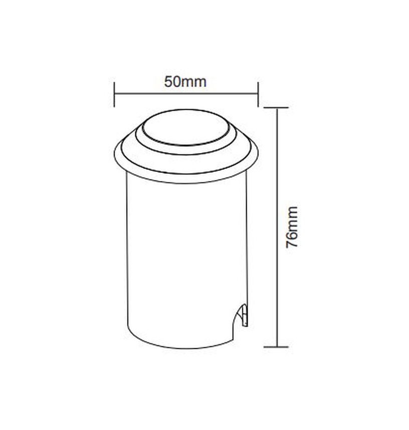 Süvistatav lamp süvistatav Domoletti GLED-160A, LED, must