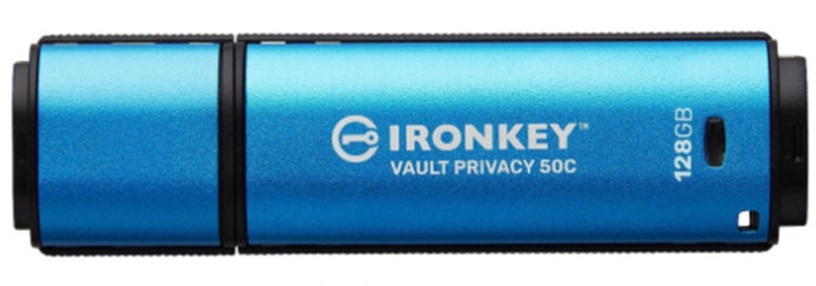 USB zibatmiņa Kingston IronKey Vault Privacy 50, zila, 128 GB