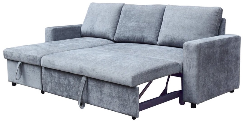 Dīvāns-gulta Homla Virev, pelēka, 85 x 215 cm x 76 cm