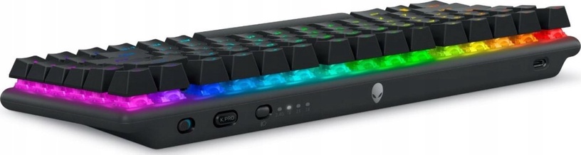 Klaviatuur Dell Alienware Pro, Inglise (US), must, juhtmeta