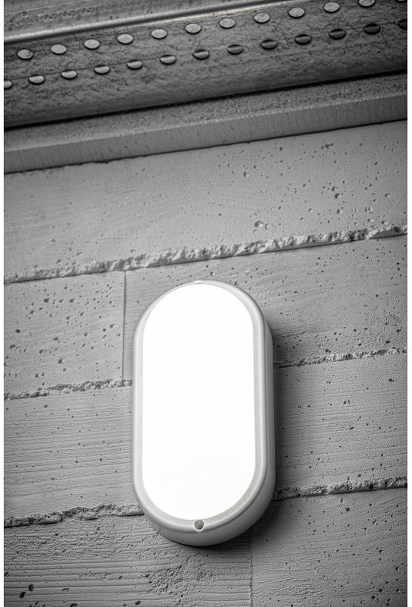 Уличный потолочный светильник GTV Kodo, 8Вт, LED, IP54, белый, 9 см x 4.7 см