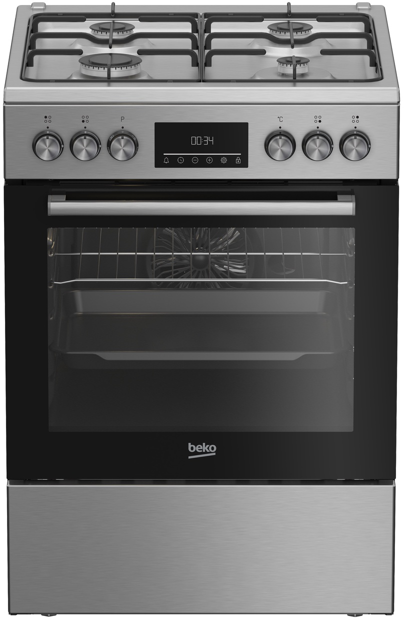 Gaasipliit elektriahjuga Beko FBE6330GXDSN