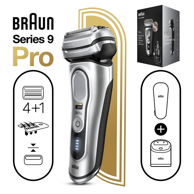 Bārdas skuveklis Braun Series 9 Pro 9467CC, li-ion, sudraba