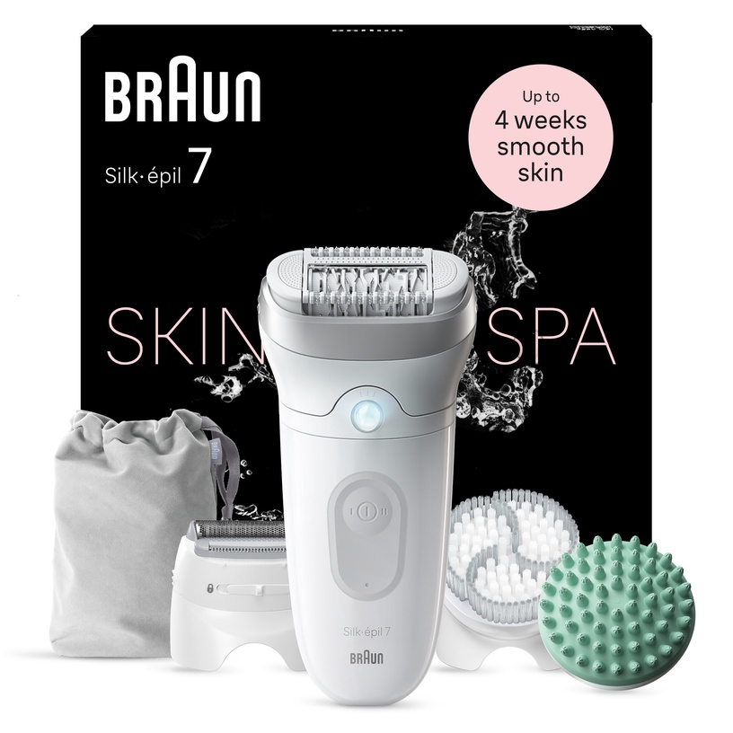 Эпилятор Braun Silk•épil 7 SkinSpa SE7-081, белый