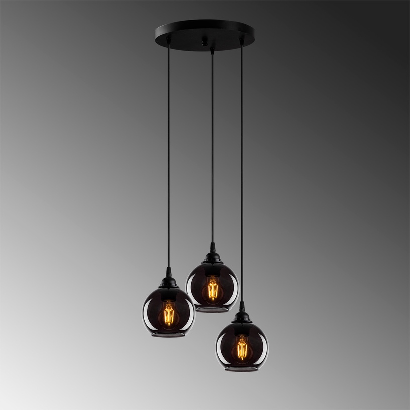 Lampa karināms Opviq Smoked 011, 120 W, E27
