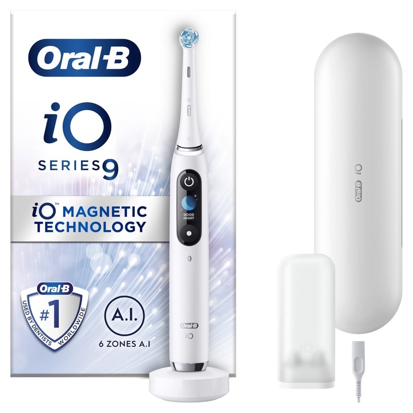 Elektriskā zobu birste Oral-B iO9, balta
