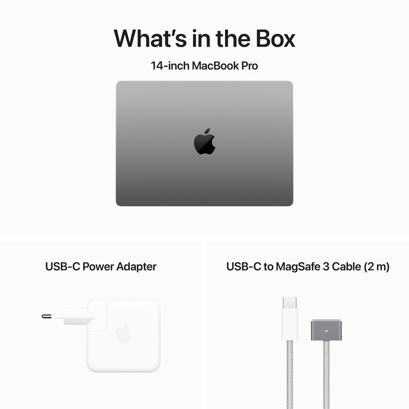 Sülearvuti Apple MacBook Pro 14, Apple M3, 8 GB, 512 GB, 14 ", hall, en/sv