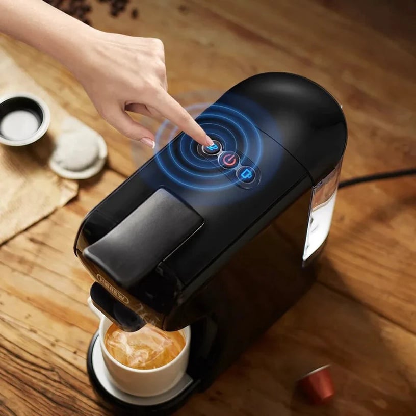 Капсульная кофемашина HiBREW H1A 4in1, белый/черный