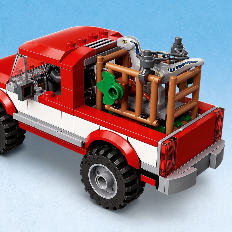 Konstruktor LEGO Jurassic World Blue ja Velociraptor Beta kinnipüüdmine 76946