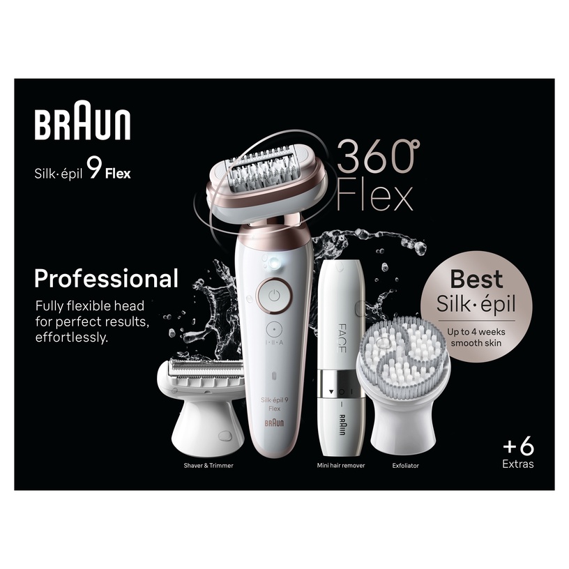 Epilaator Braun Silk•épil 9 Flex SES9-360 3D +FS1000 FACE
