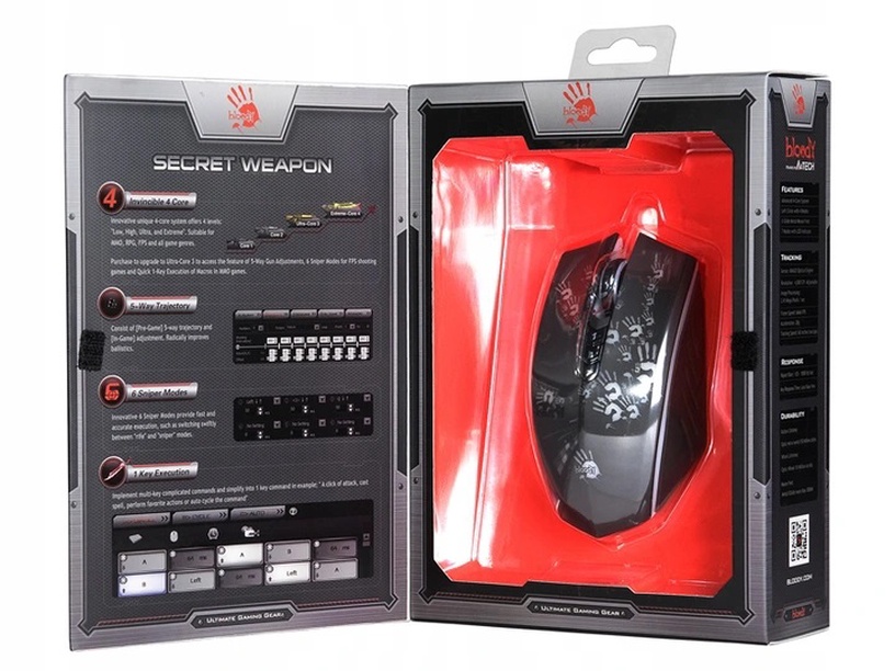 Spēļu pele A4Tech Bloody Gaming A60, melna