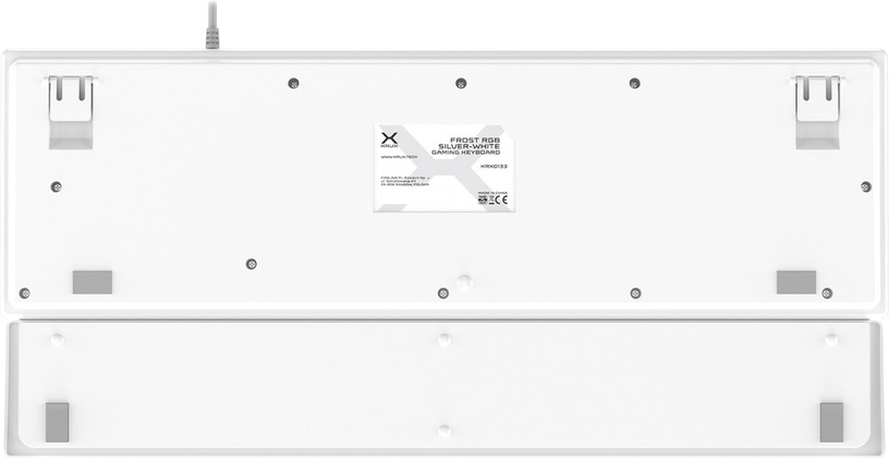 Клавиатура Krux Frost Silver-White RGB, EN, белый