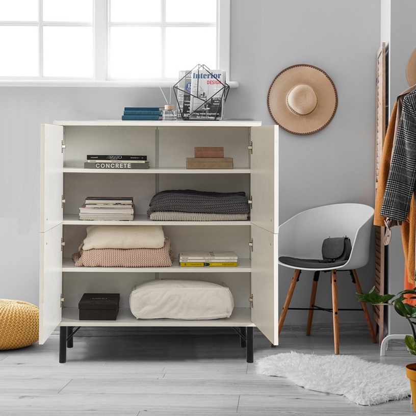 Шкафчики Kalune Design Multi Purpose Dot, белый/многоцветный, 36 см x 95 см x 111 см
