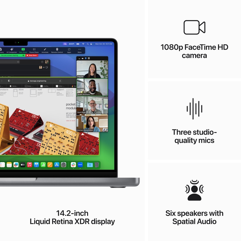 Sülearvuti Apple MacBook Pro 14, Apple M3, 8 GB, 512 GB, 14 ", hall, en/sv