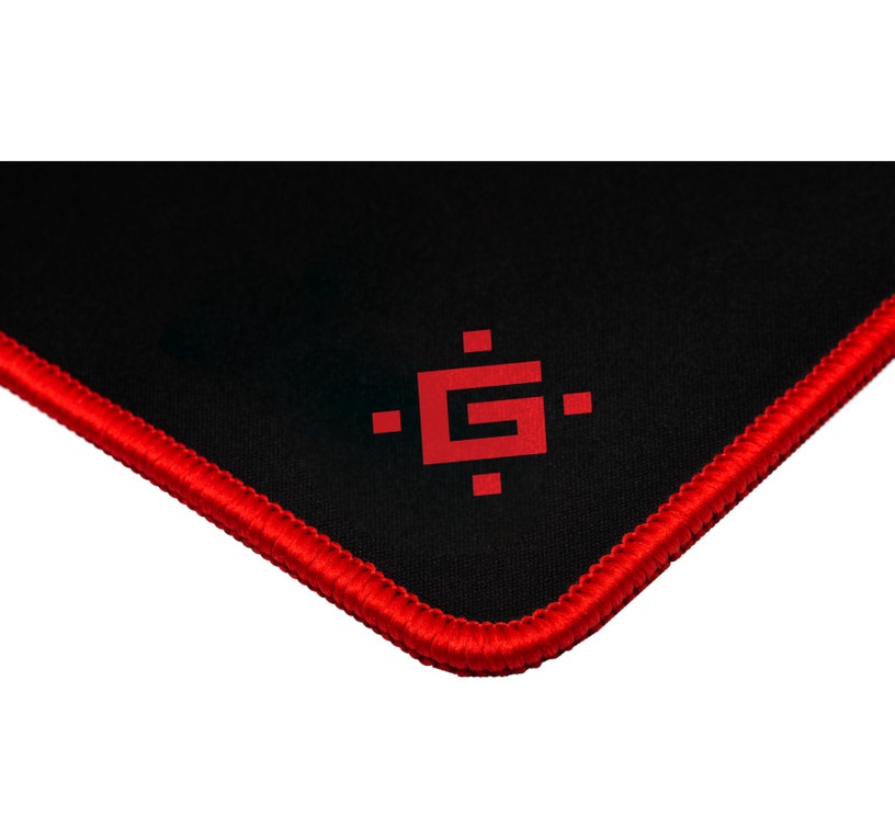Hiirematt Defender 50564, 90 cm x 45 cm x 0.3 cm, must/punane