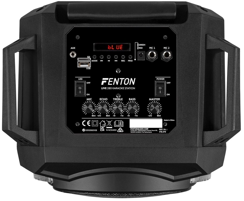 Juhtmevaba kõlar Fenton LIVE280 Karaoke Station 178.370, must, 900 W