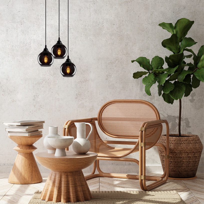 Lampa karināms Opviq Smoked 011, 120 W, E27