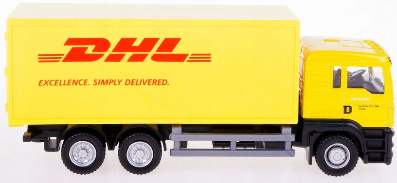 Rotaļu kravas automašīna Daffi Delivery DHL 512573, dzeltena