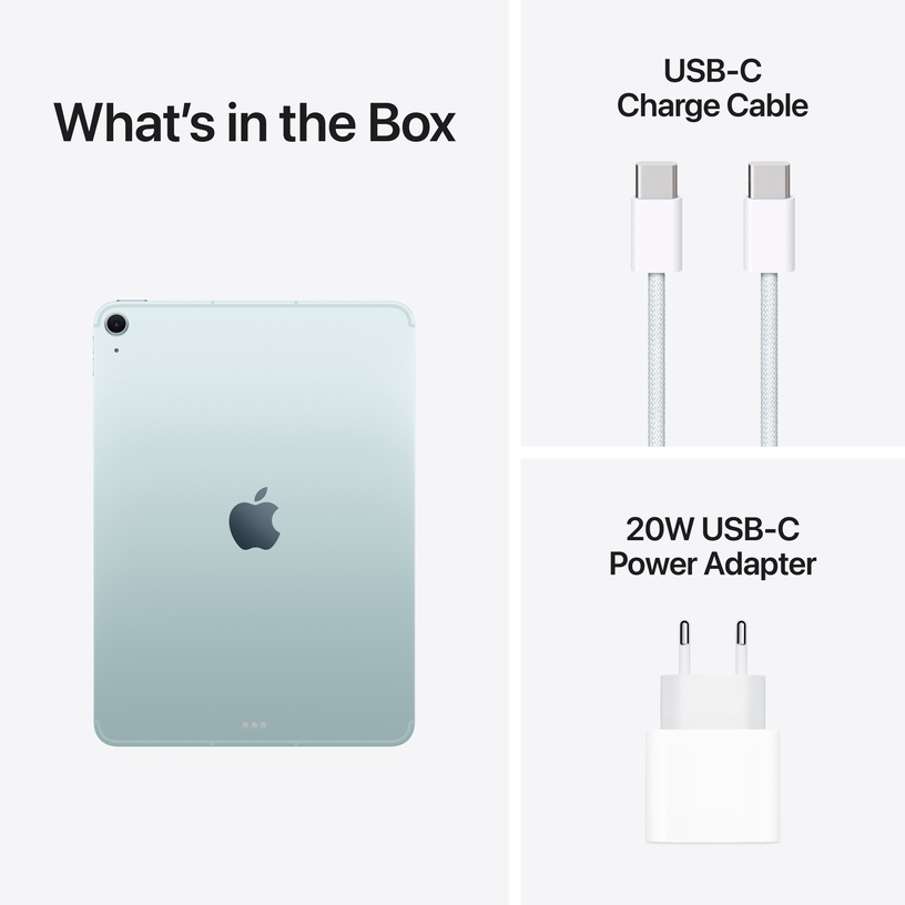 Планшетный компьютер Apple iPad Air M3 Wi-Fi + Cellular, 11″, 8GB/256GB, 5G, blue