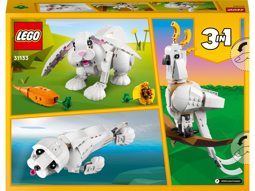 Конструктор LEGO® Creator 3 v 1 Белый кролик 31133, 258 шт.