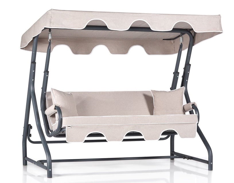 Diivan-kiik Kalune Design Olea 3 561CLR1723, hele pruun, 200 cm x 110 cm x 165 cm