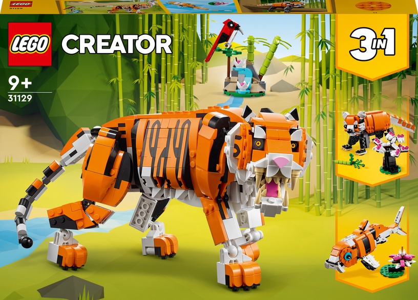Конструктор LEGO® Creator 3 v 1 Величественный тигр 31129, 755 шт.