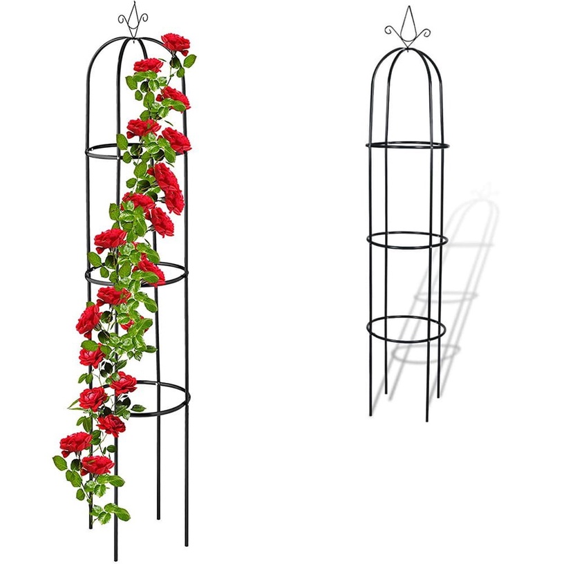 Auga atbalsts PERG-N0309, 190 cm x 40 cm, 40 cm, metāls, tumši zaļa